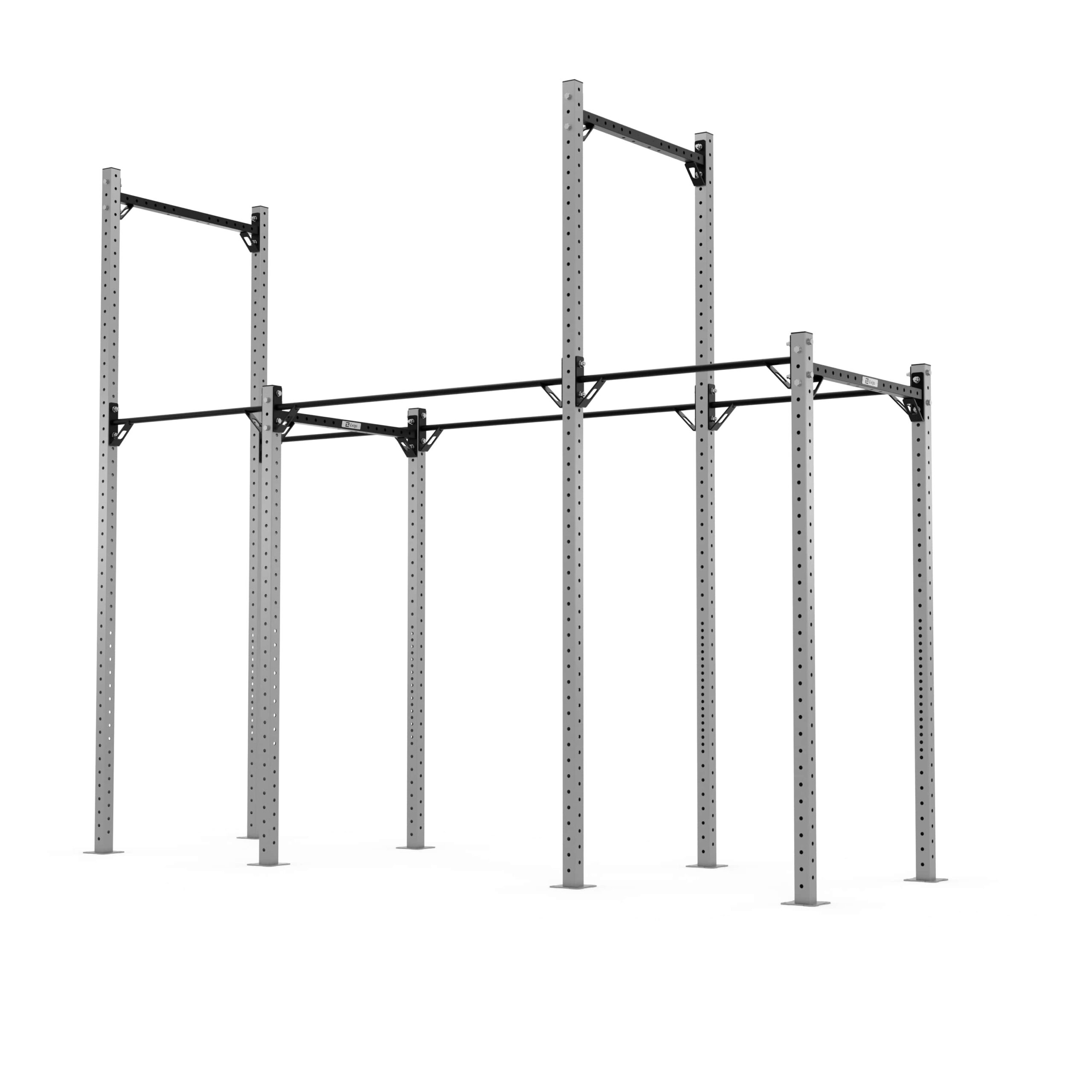 X70-1055-2390 X70 4 Bay Freestanding High Low Rig 2390 Silver_ISO