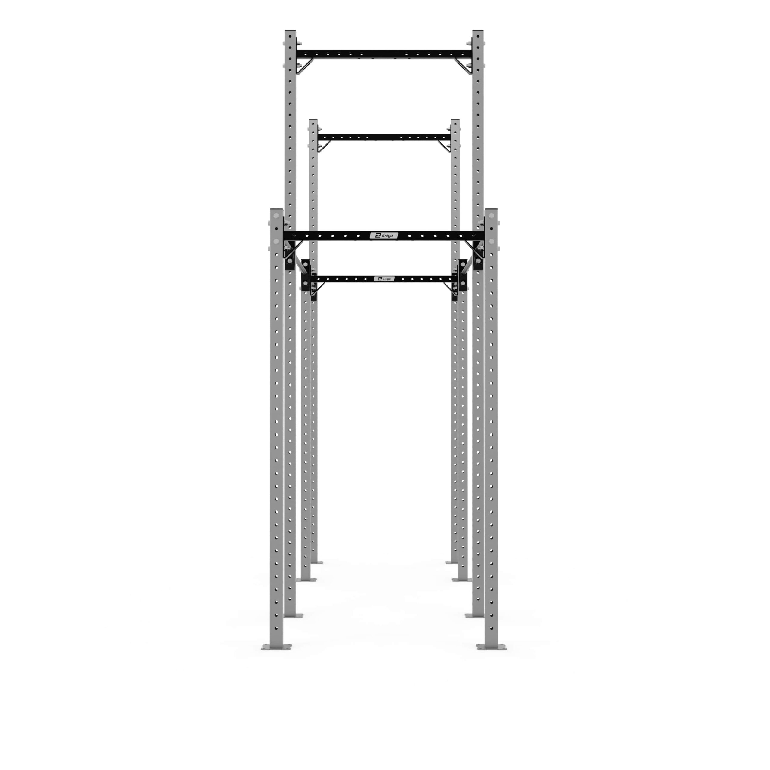 X70-1055-2390 X70 4 Bay Freestanding High Low Rig 2390 Silver_Side