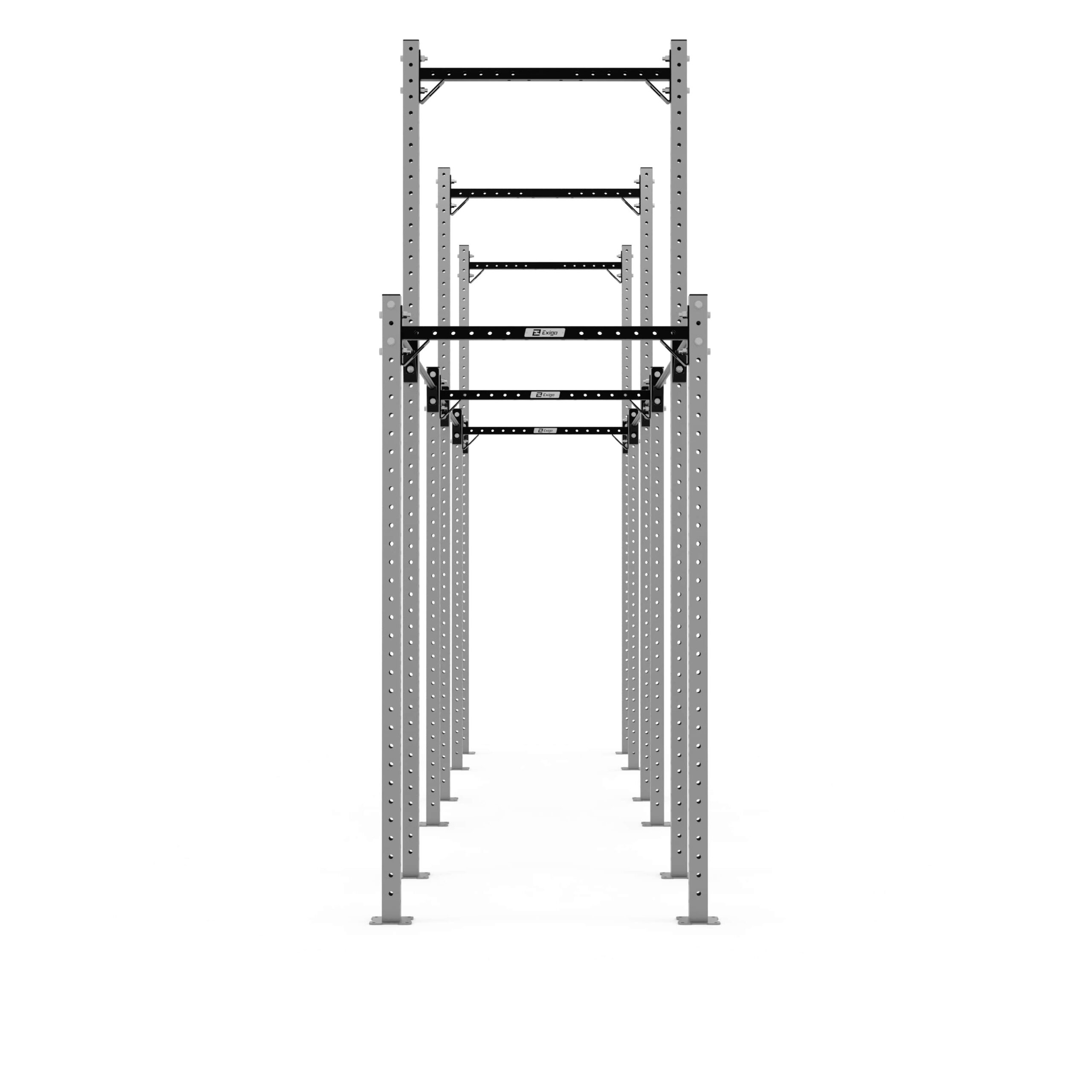 X70-1060-2390 X70 6 Bay Freestanding High Low Rig 2390 Silver_Side